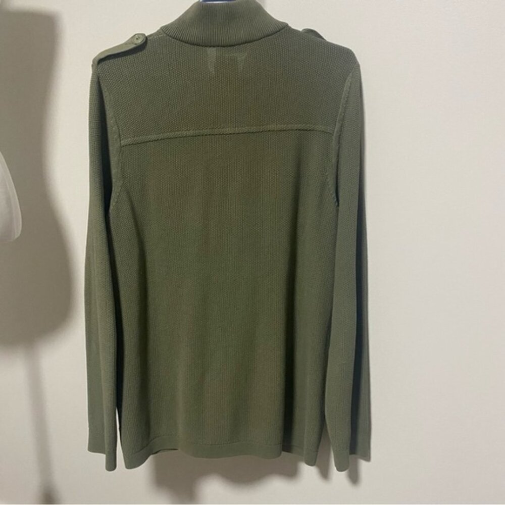 Gran Sasso Military Style Zipper Cardigan - Picture 2 of 7